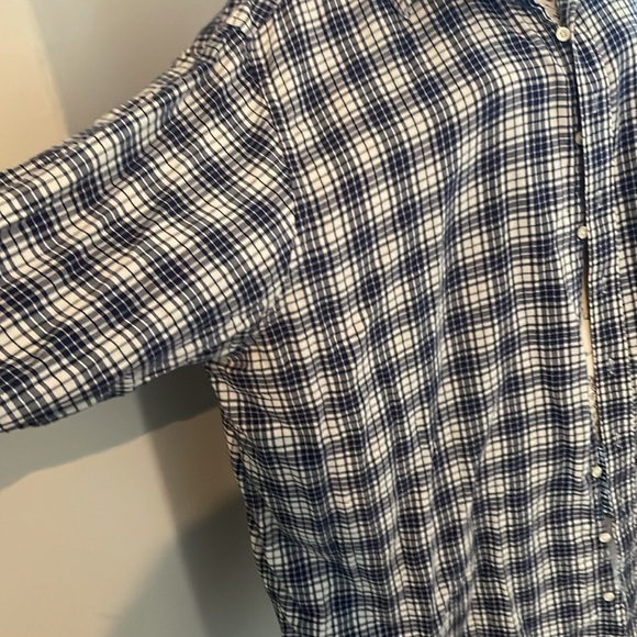 Lightweight flannel blue and white - Picture 4 of 8